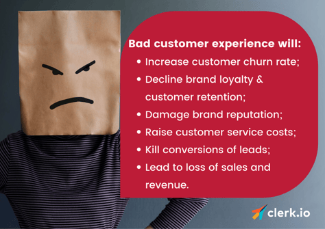 bad customer experience consequences