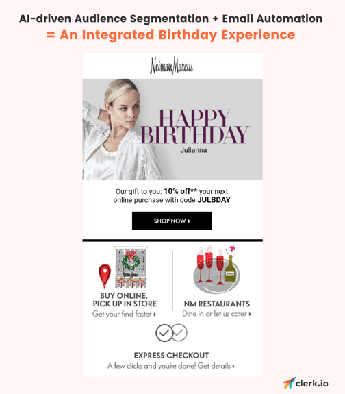 clerk birthday email